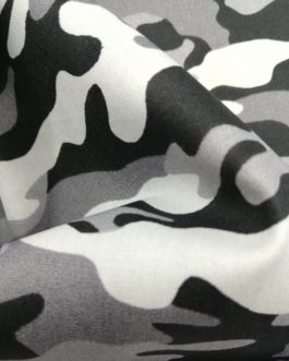 Webware Poplin Army Camouflage grau