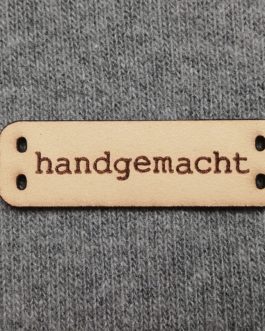 Label Leder “Handgemacht”