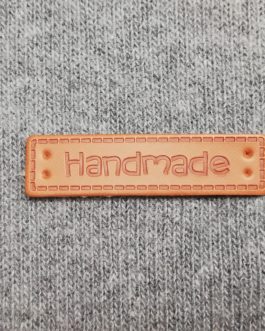 Label Kunstleder “Handmade” braun