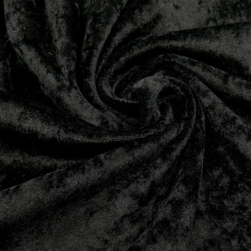 Panne Samt schwarz