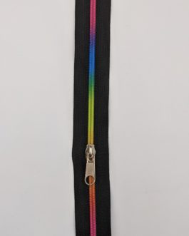 Endlosreißverschluss 3mm Regenbogen
