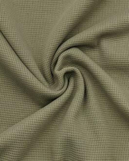 Waffelstrick Jersey olive