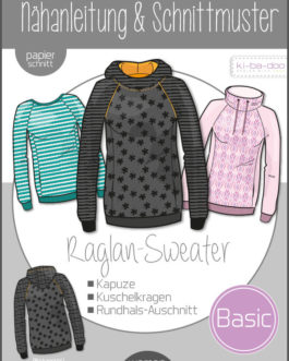 ki-ba-doo Basic Damen Raglan Sweater