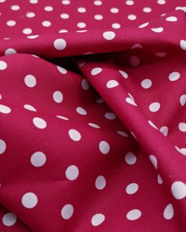 Webware Poplin Dots cerise