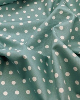 Webware Poplin Dots old green