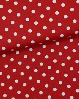 Webware Poplin Dots rot