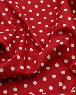 Webware Poplin Dots rot